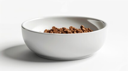 Dry Pet Food White Porcelain Bowl, Desktop Wallpaper Backgrounds, Background HD For Designer