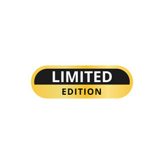 Limited edition gold badge vector