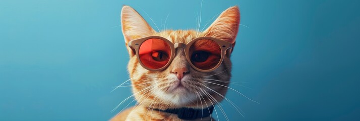 Funny Stylish Cat Wear Sunglass Summer, Desktop Wallpaper Backgrounds, Background HD For Designer