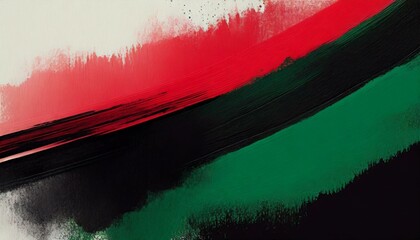 abstract background, modern brushed three colors, red, black, green illustration, PPP, PPP flag, pakistan people's party, Ai Generate - obrazy, fototapety, plakaty