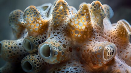 The otherworldly beauty of a sea cucumber, its intricate patterns and textures captured up close. - Powered by Adobe