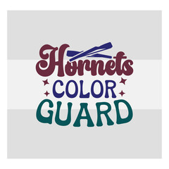 Color Guard Svg Cut Files | Hornets Color Guard Svg | Marching Band Svg | Color Guard Flag Svg | Color Guard Quotes | Typography Design