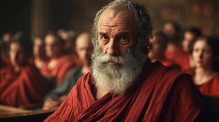 Plato, Classical wisdom, Athenian philosopher of the Classical period of ancient Greece, thinker - obrazy, fototapety, plakaty