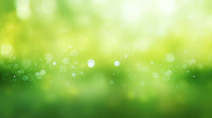 Obraz premium Abstract light green background image with soft bokeh. Generative AI