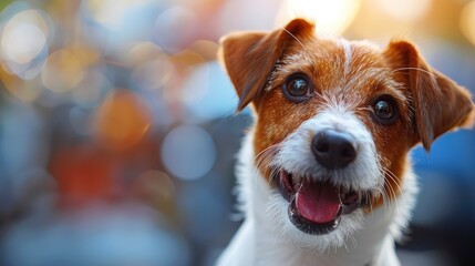 Portrait Cute Funny Dog Jack Russell, Desktop Wallpaper Backgrounds, Background HD For Designer