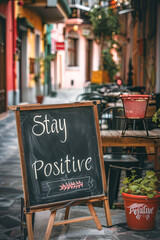 Stay Positive sign