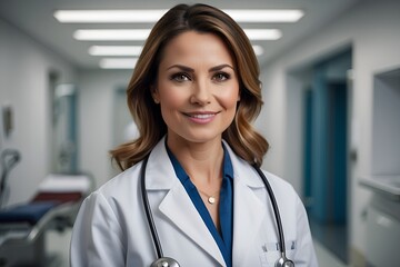 female doctor in hospital