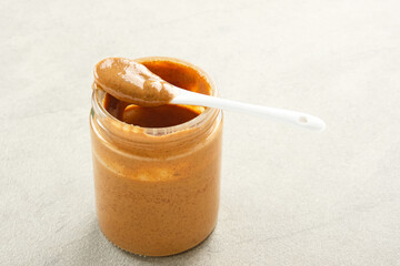 Organic Almond Butter in Jar
