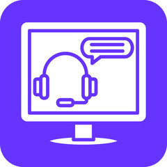 Online Counseling Icon Style
