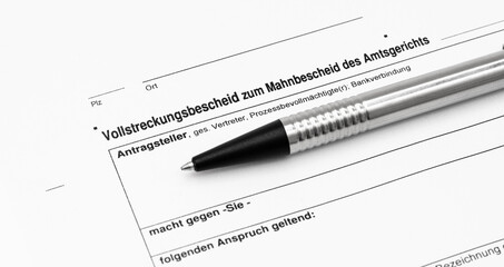 Vollstreckungsbescheid Mahnbescheid Antrag
