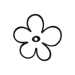 Black and white sflower on a white background.