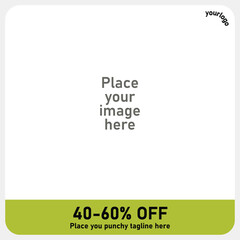 Social media product post square dimension vector file, best for product carousal