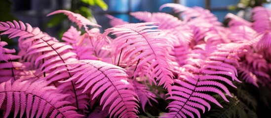 Stunning Pink Fern Plant View