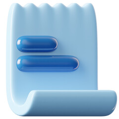 3D Icon Paper  Illustration