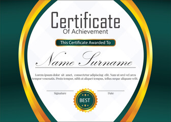  black and golden color certificate illustration of an background with text