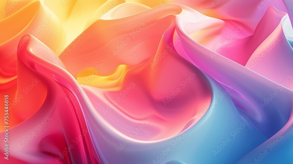 Poster close up of a multicolored background