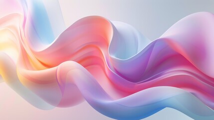 Colorful Abstract Background With Wavy Lines
