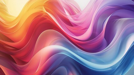 Rainbow Colored Wave Close Up