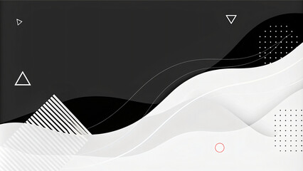 Abstract black and white background with a minimalist design