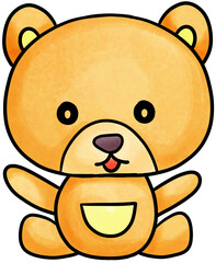 bear outline drawing