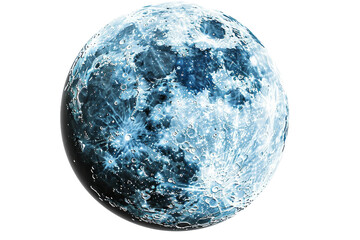 Half Moon on transparent background,