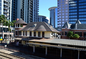 Historical Rail Way Station in Downtown Orlando, Florida