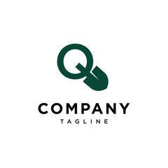 Letter Q Shovel spade logo icon vector template.eps