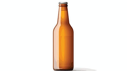 Beer blank bottle without objects in background reali