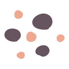 Abstract boho dotted shape element