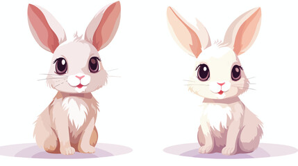 Easter bunny or rabbit Sublimation design Premium vec