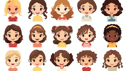 Girl cartoon icon Kid childhood little and people the