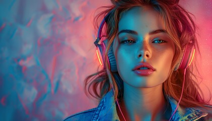 a hipster girl dancing an d smiling with 