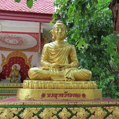 In the grounds of the Golden Buddha on the island of Ko Samui in Asia, Thailand on January 25th, 2024