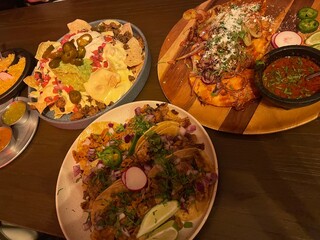 Mexican food taco nacho