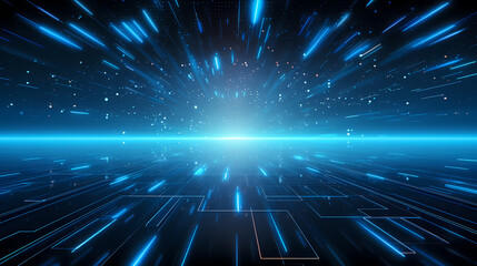 Fototapeta premium Abstract image of a space filled with bright lights