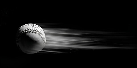 baseball on black background , wallpaper for games lover , wallpaper for player , beauty of ball in ear 