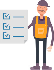 Service Man Character and Check List Document
