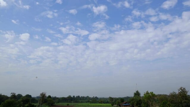 time lapse of clouds passing through the sky,clouds timelapse in village