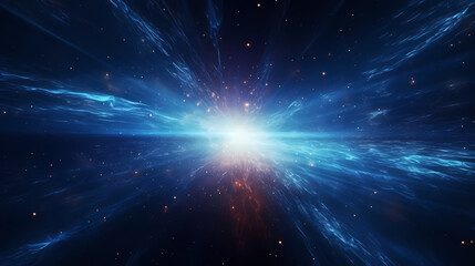 Fototapeta premium Abstract image of a space filled with bright lights