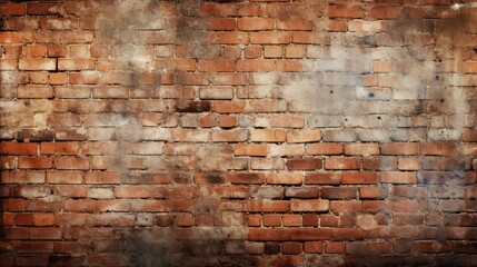 Grimy Grunge Brick Wall Texture for Background Design