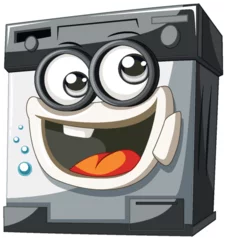 Foto op Plexiglas Cheerful animated appliance with a big smile © GraphicsRF