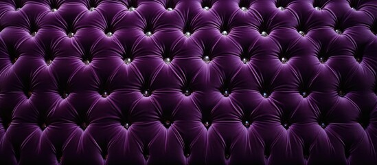 Texture and pattern of purple velveteen upholstery adorned with crystals - obrazy, fototapety, plakaty