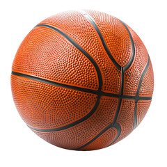 Ball basketball isolated on a white transparent background. PNG is transparent.