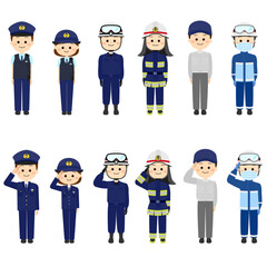 公務員として働く人々