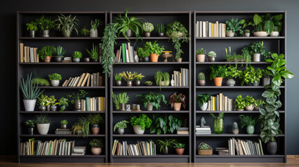 A contemporary-style bookshelf