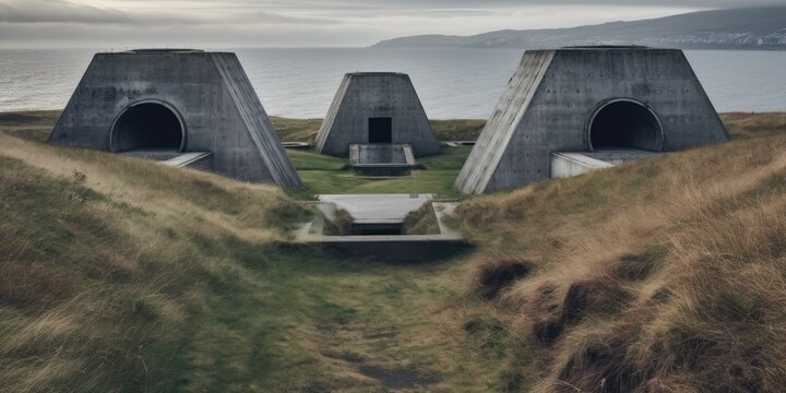 A stark reminder of conflict, the abandoned bunker stands as a silent witness to the turmoil of war, its weathered walls holding secrets of the past.