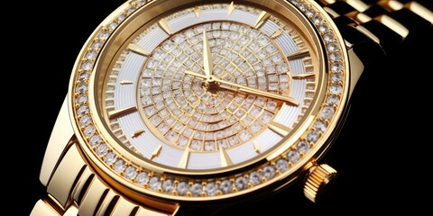 A timepiece of unparalleled elegance, this luxury gold watch epitomizes sophistication and refinement