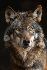 Naklejka na ściany i meble A closeup shot of a wolf