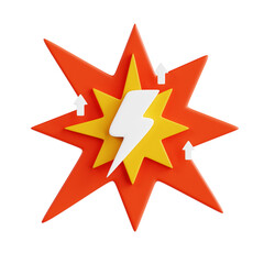 Glowing Power Up 3D Illustration for Game Asset