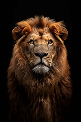 Fototapeta premium A closeup shot of a lion